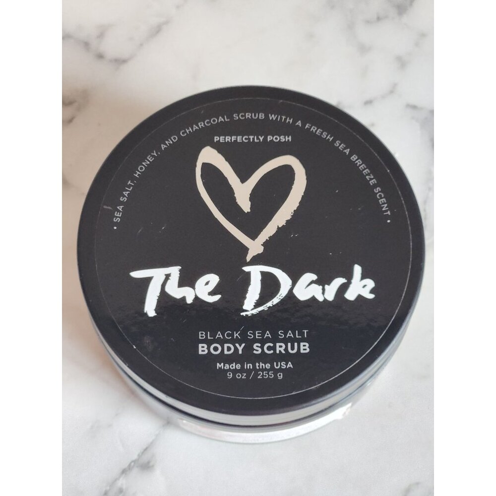 The Dark Black Sea Salt Body Scrub 9 Oz By Perfectly Posh